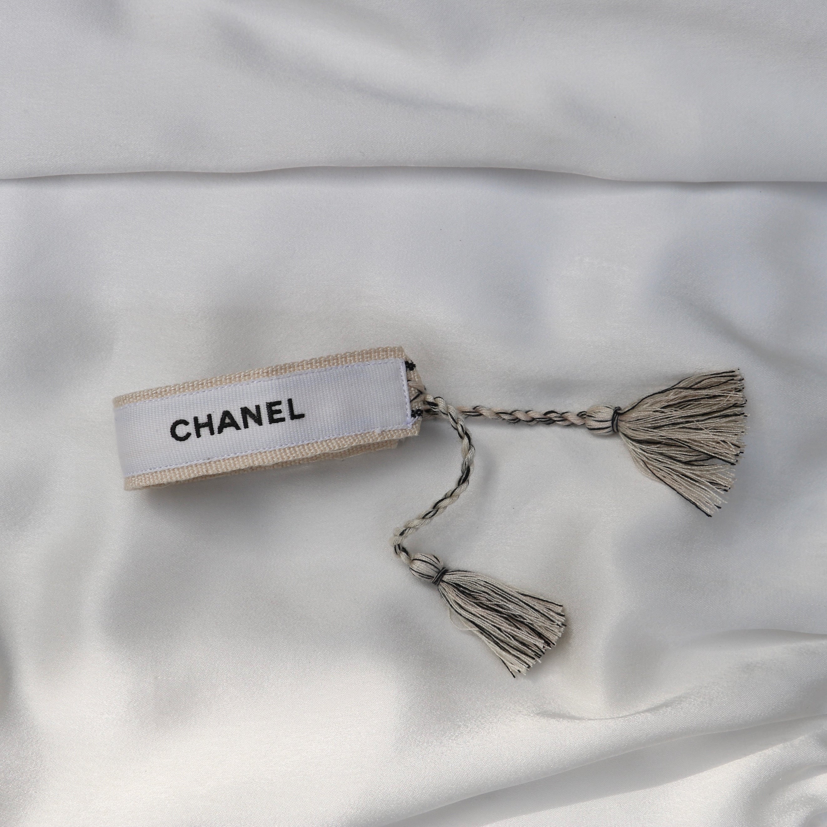 BRACELET TISSÉ UPCYCLÉ | BLANC & BEIGE