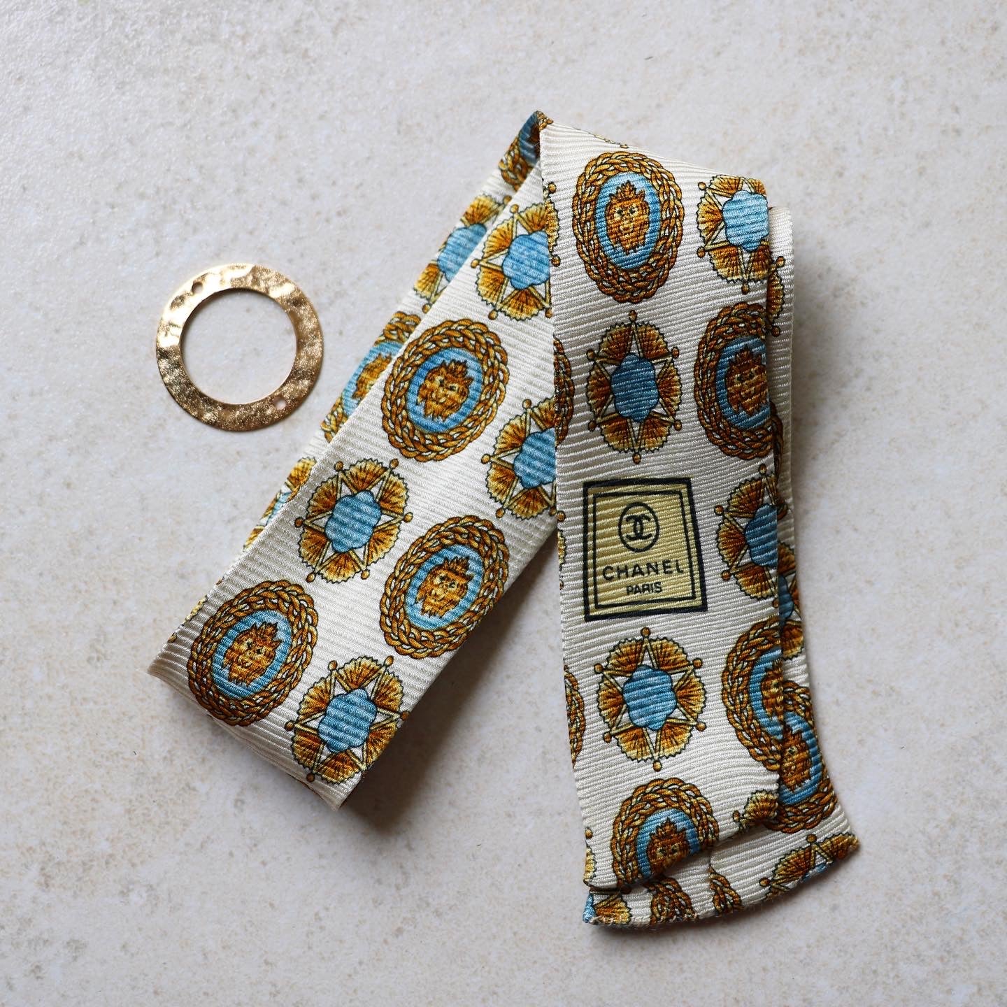 BRACELET FOULARD UPCYCLÉ CHANEL | 100% SOIE