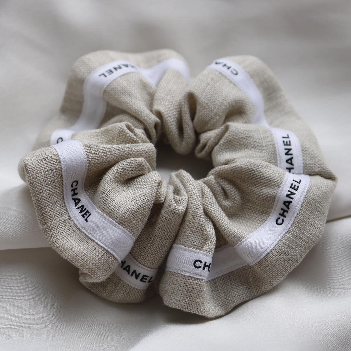 CHOUCHOU UPCYCLÉ | BEIGE SABLE 100% LIN