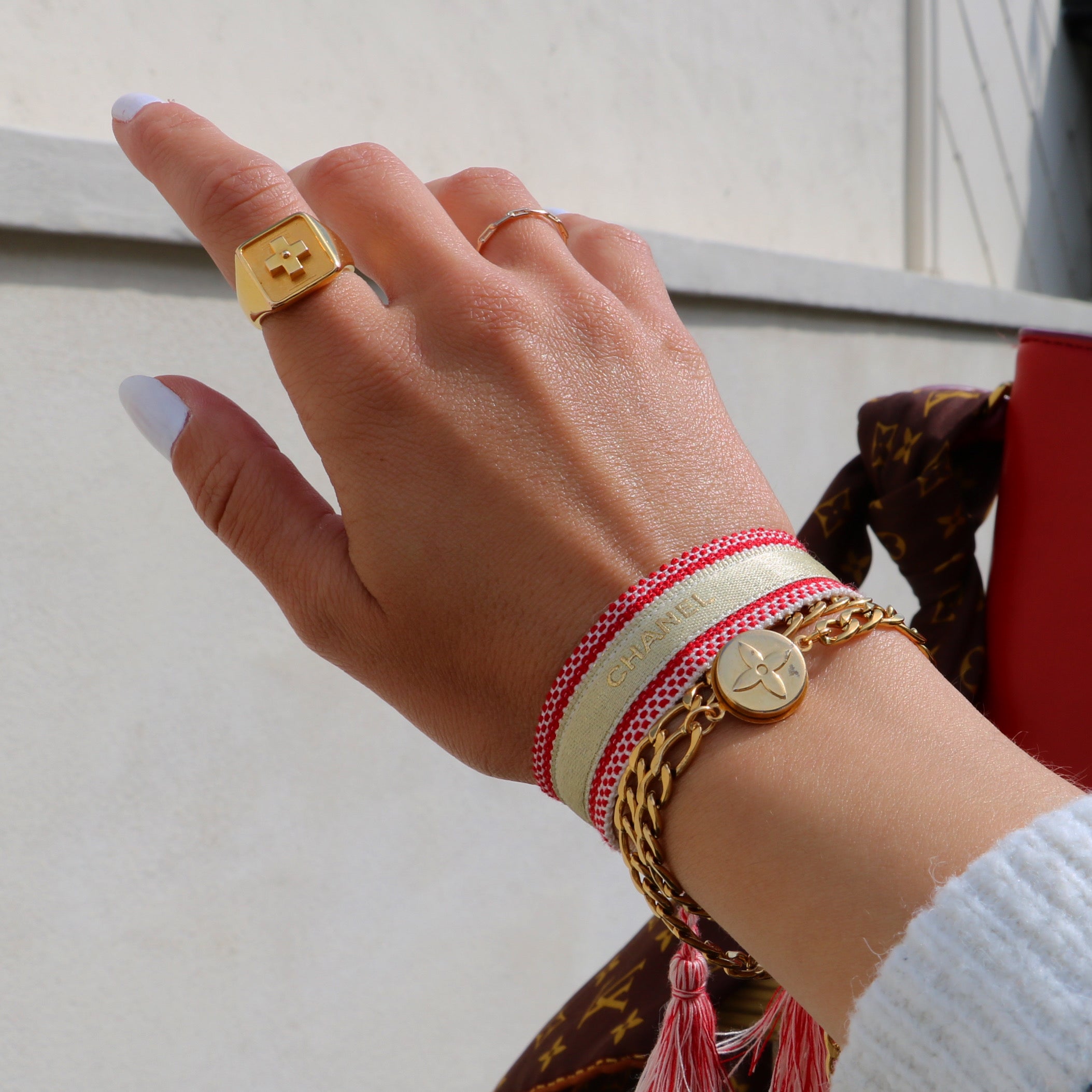 BRACELET / COLLIER UPCYCLÉ LOUIS VUITTON N°2 | IMPARFAIT