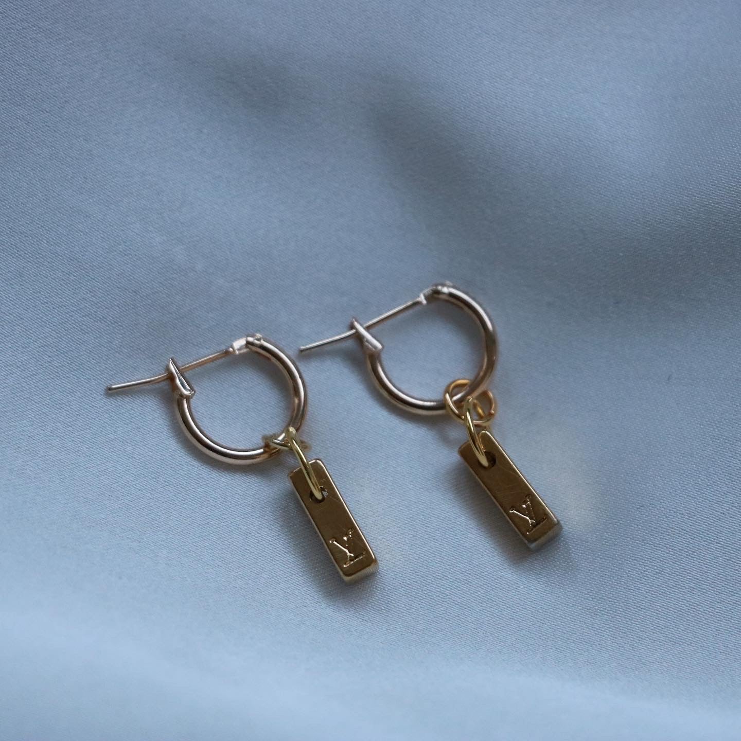 MINI CRÉOLES UPCYCLÉES LOUIS VUITTON