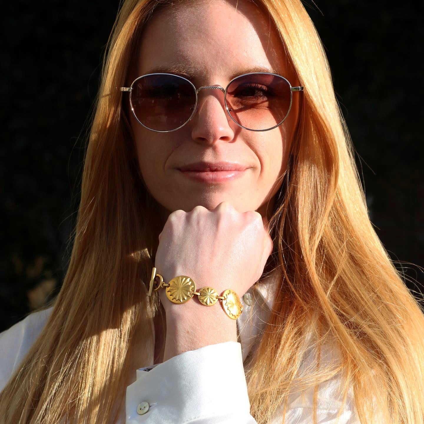 BRACELET VINTAGE DORÉ MAT