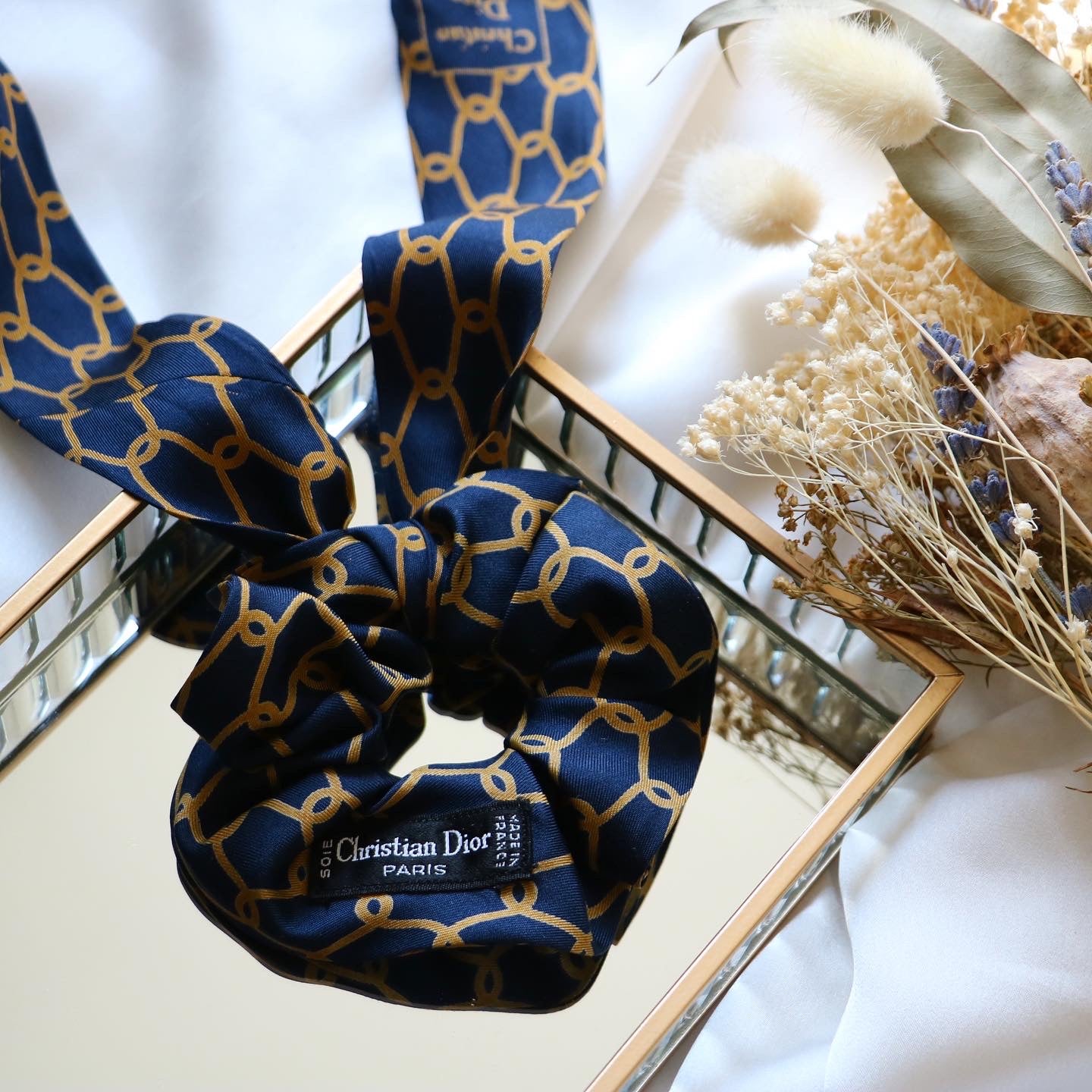 CHOUCHOU DIOR UPCYCLÉ SOIE