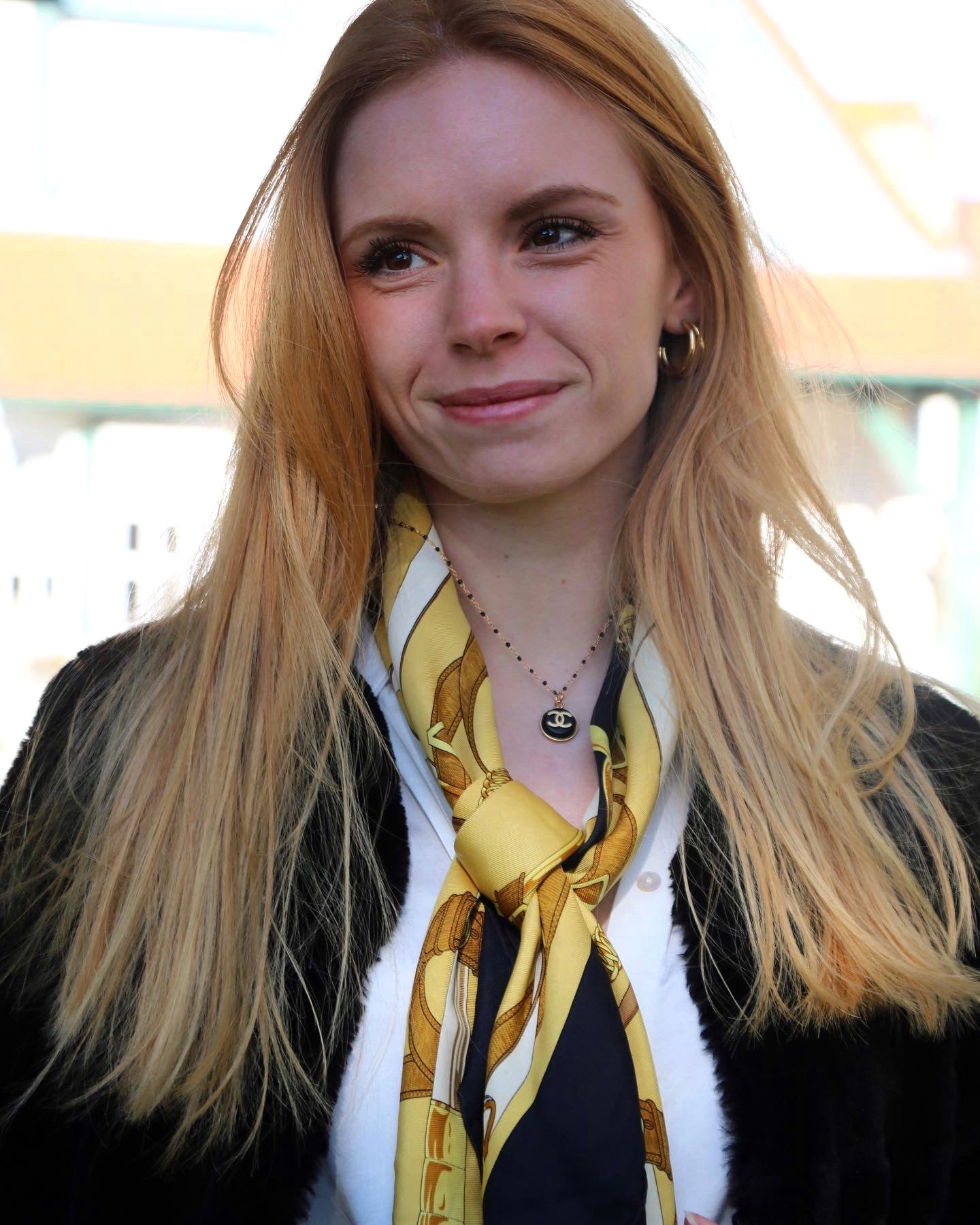 COLLIER UPCYCLÉ CHANEL | NOIR