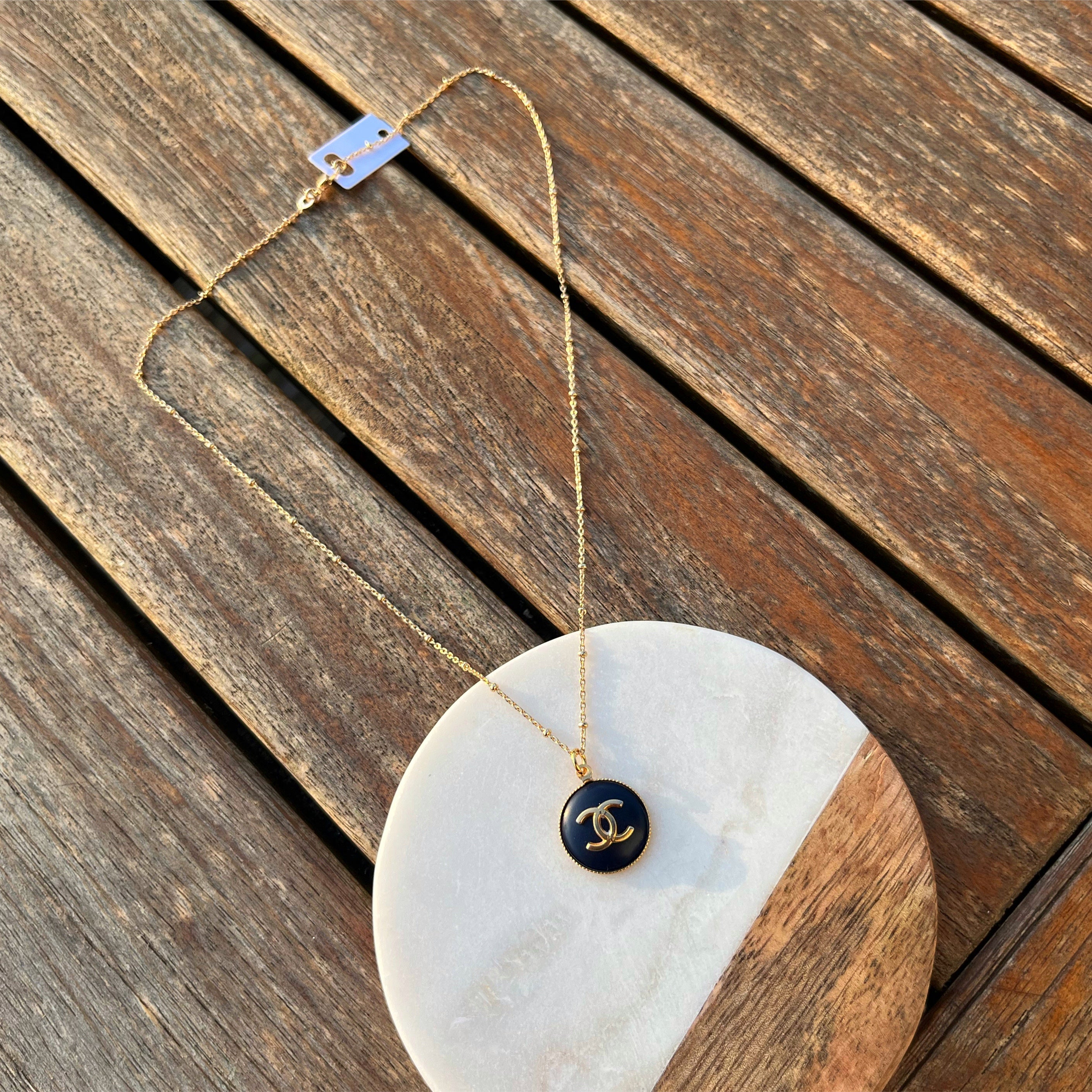 COLLIER UPCYCLÉ | BLEU MARINE