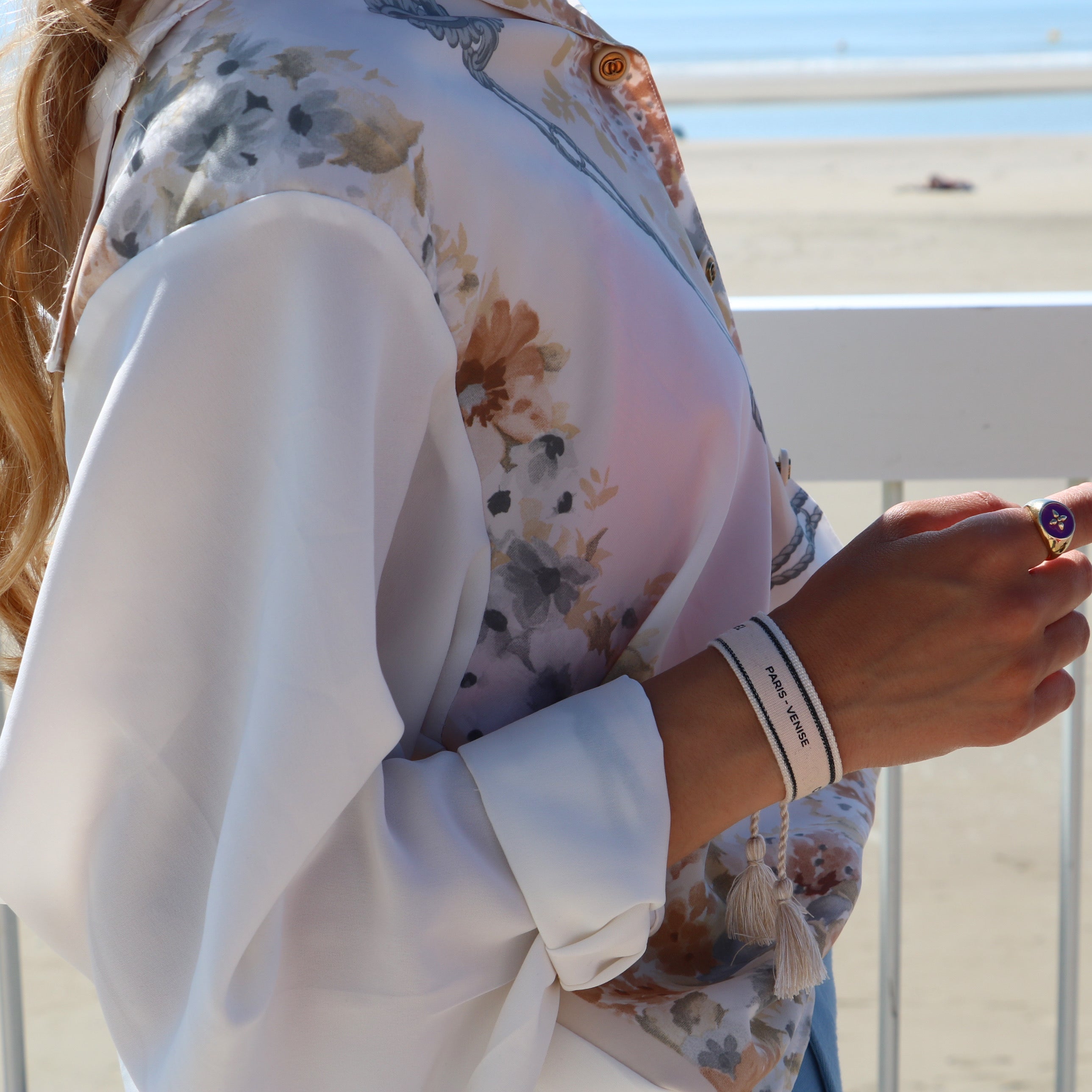 BRACELET TISSÉ UPCYCLÉ CHANEL | PARIS VENISE