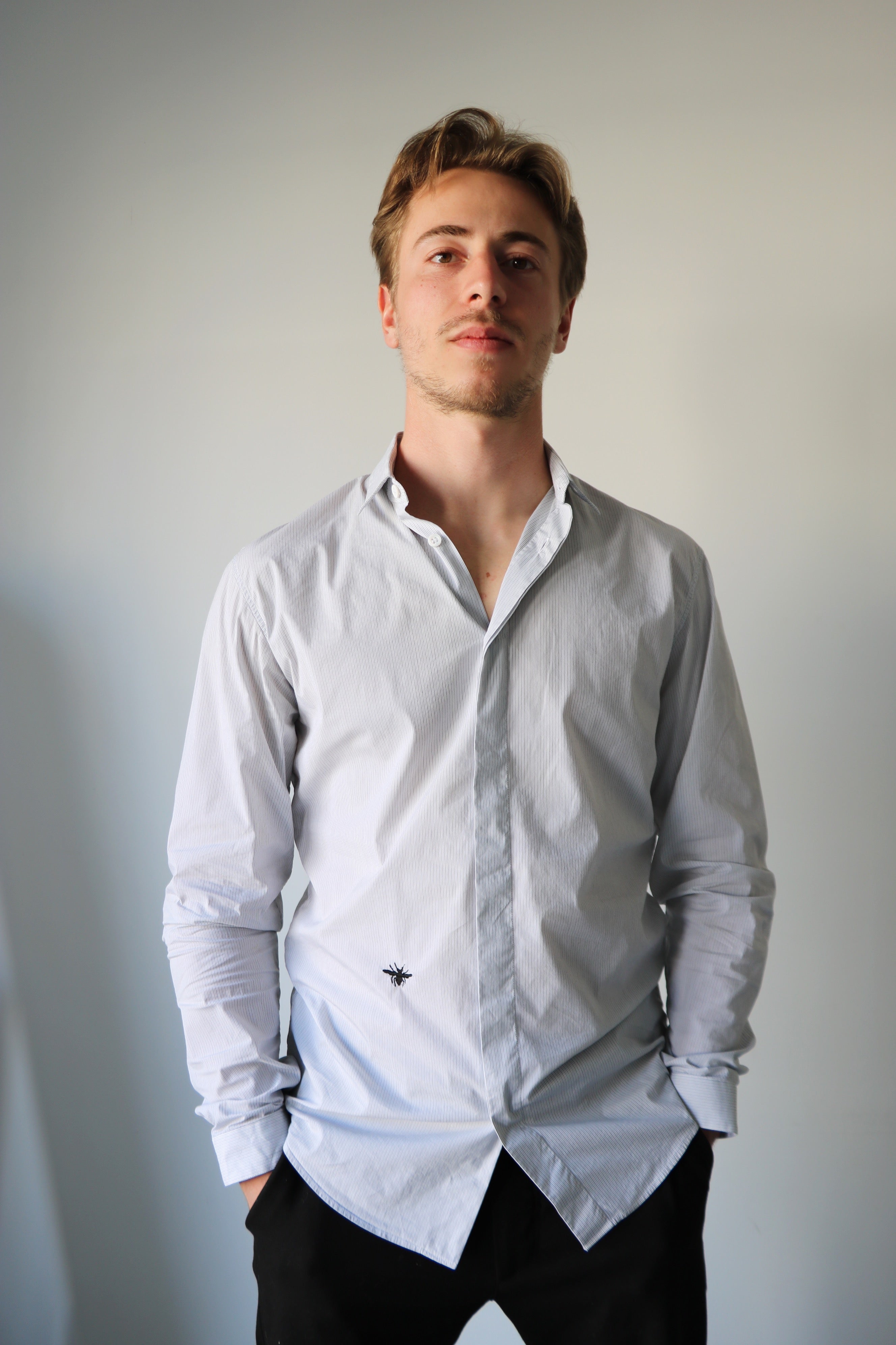 CHEMISE DIOR À BRODERIE ABEILLE HOMME