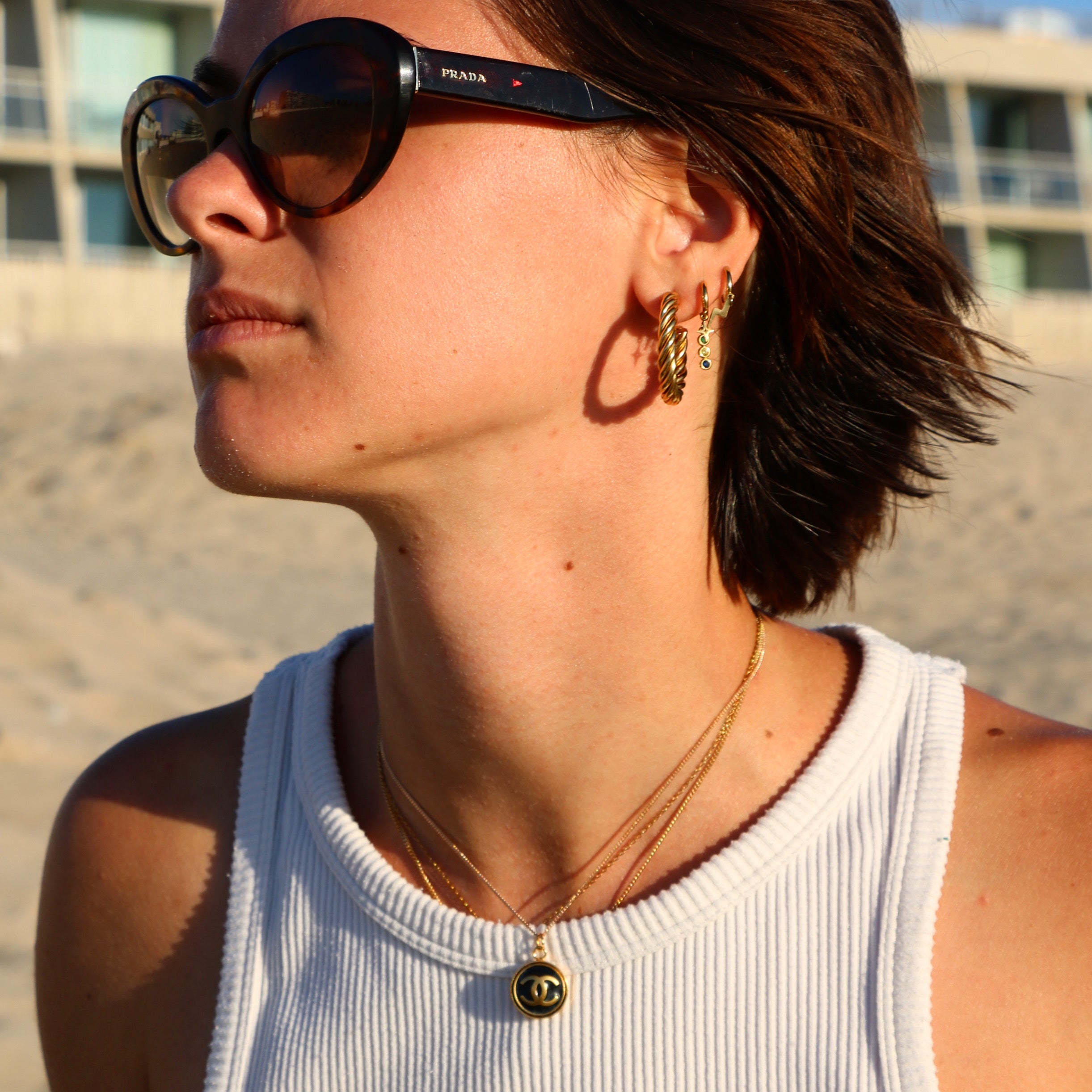 COLLIER UPCYCLÉ CHANEL | MINI NOIR & DORÉ