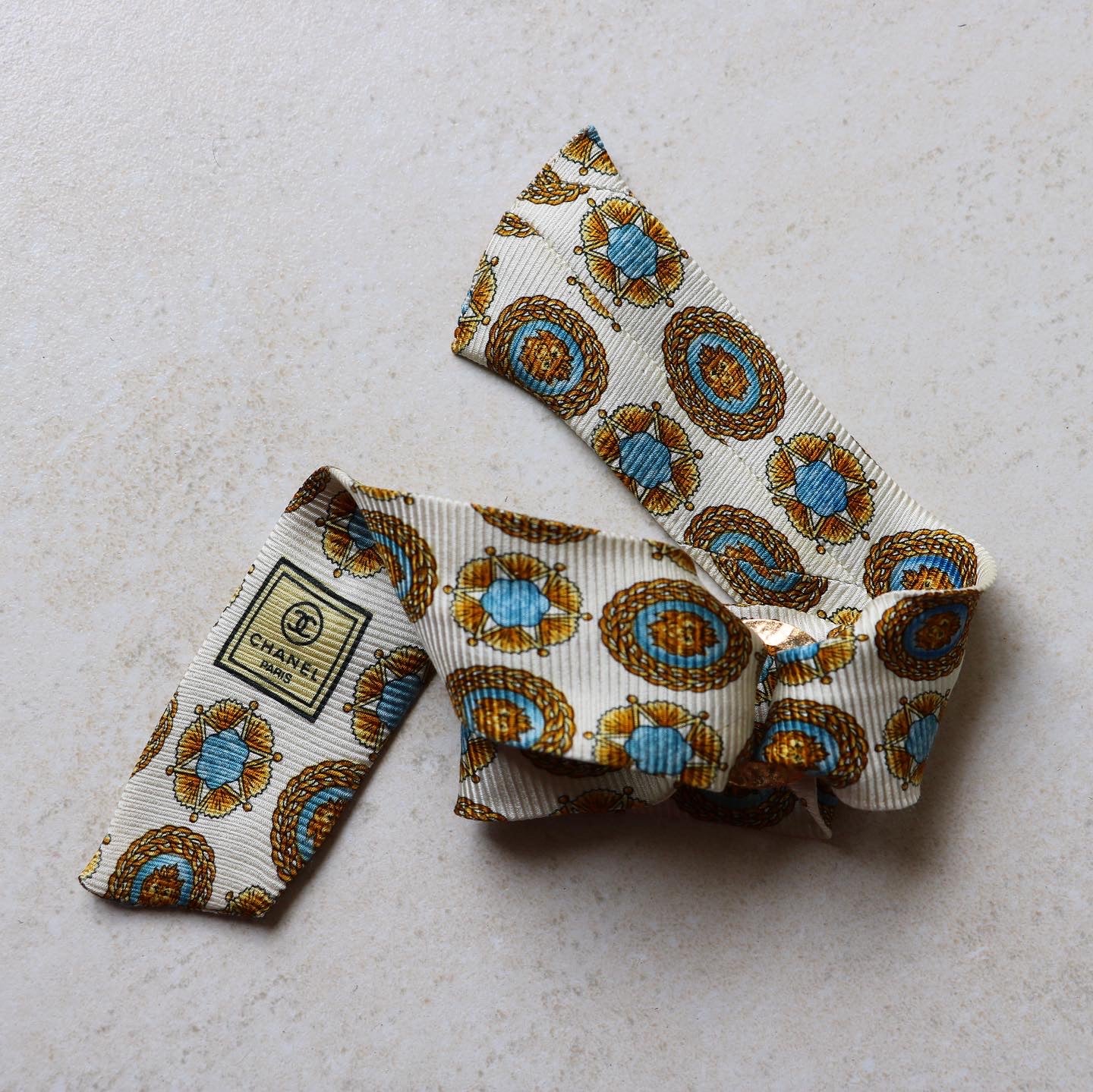 BRACELET FOULARD UPCYCLÉ CHANEL | 100% SOIE