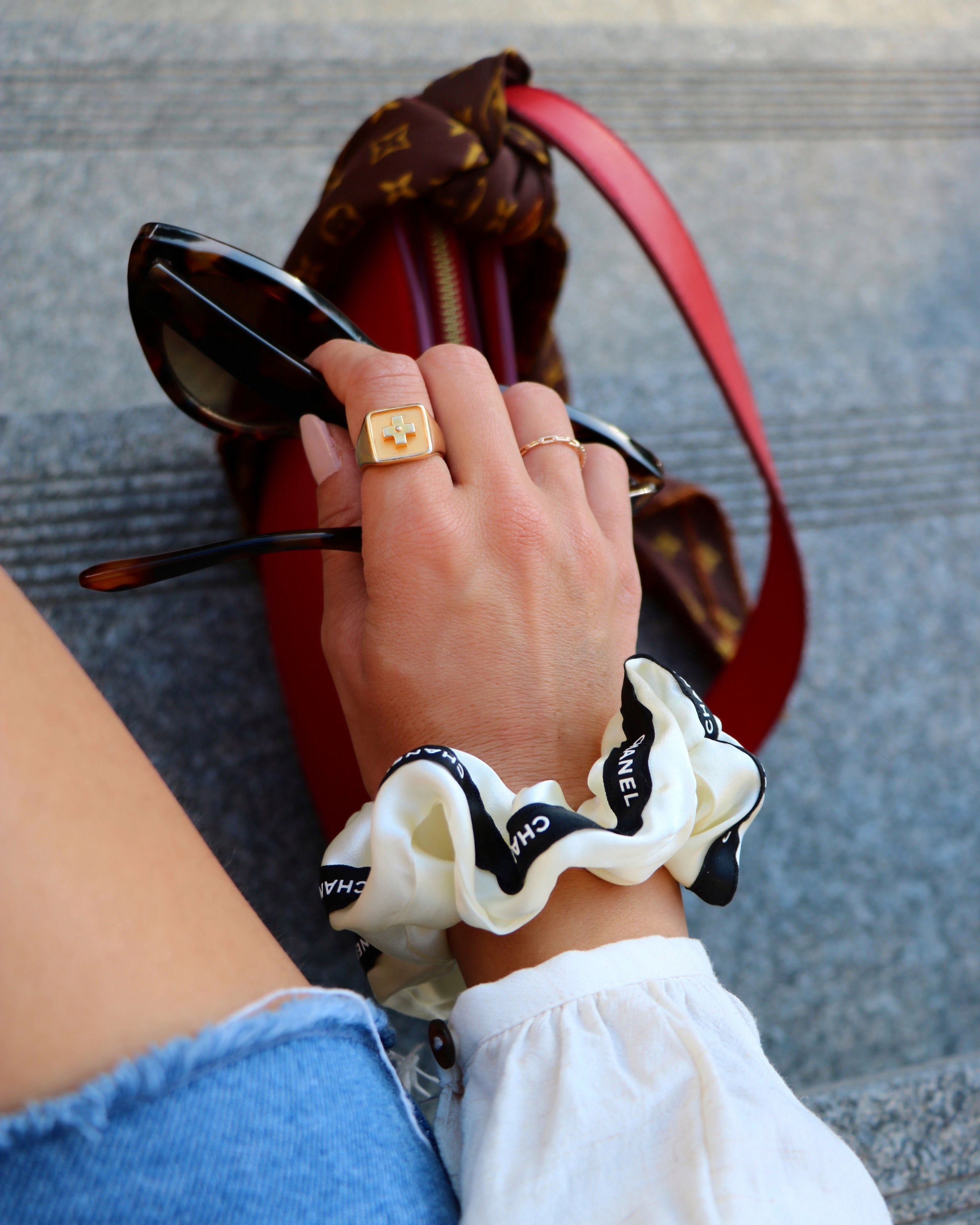 CHOUCHOU UPCYCLÉ CHANEL | 100% SOIE