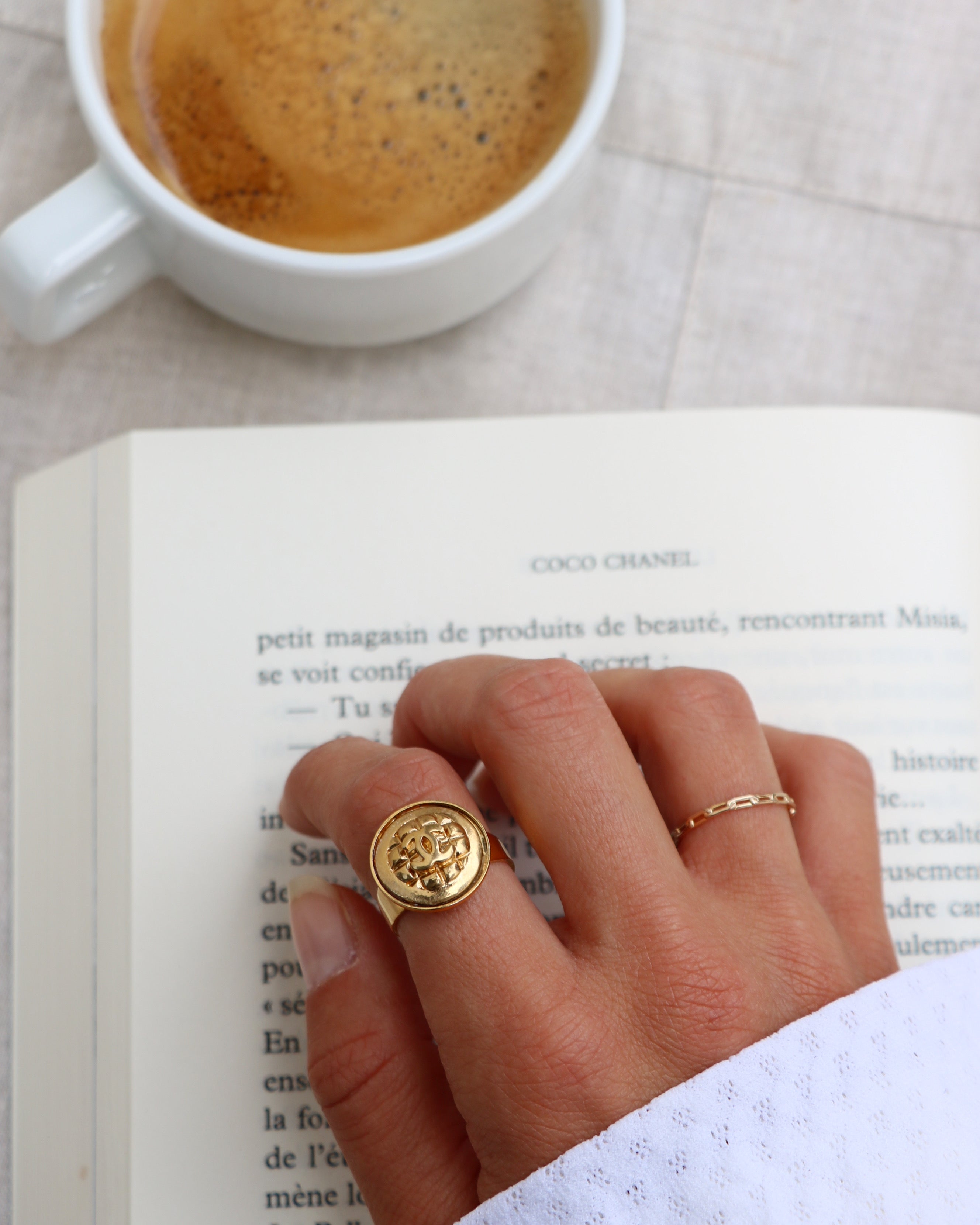 BAGUE UPCYCLÉE CHANEL