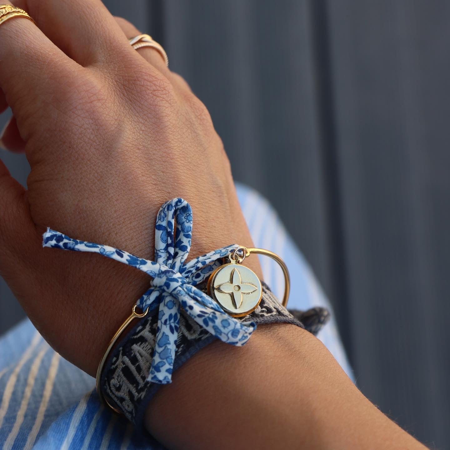 BRACELET JONC UPCYCLÉ LOUIS VUITTON