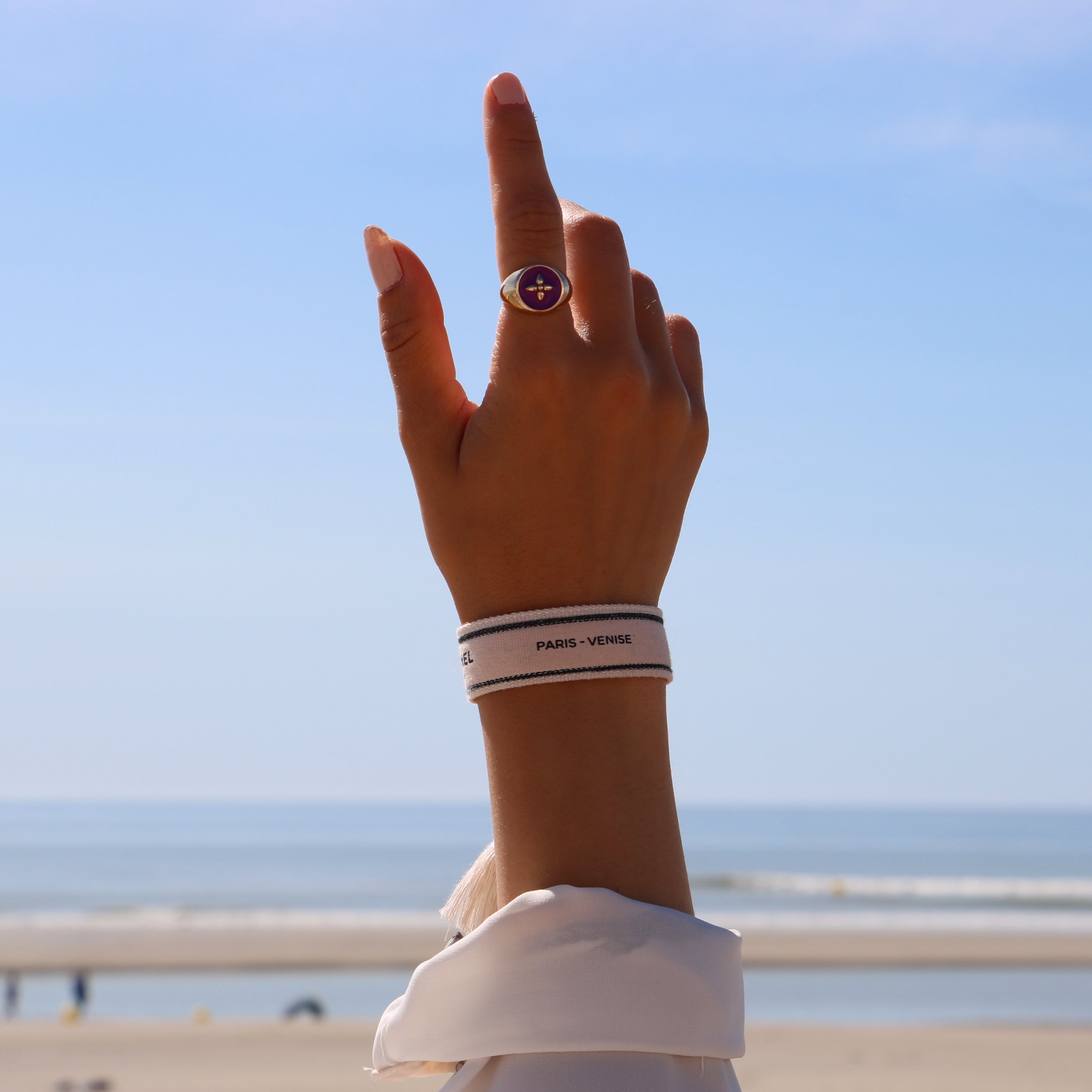 BRACELET TISSÉ UPCYCLÉ CHANEL | PARIS VENISE