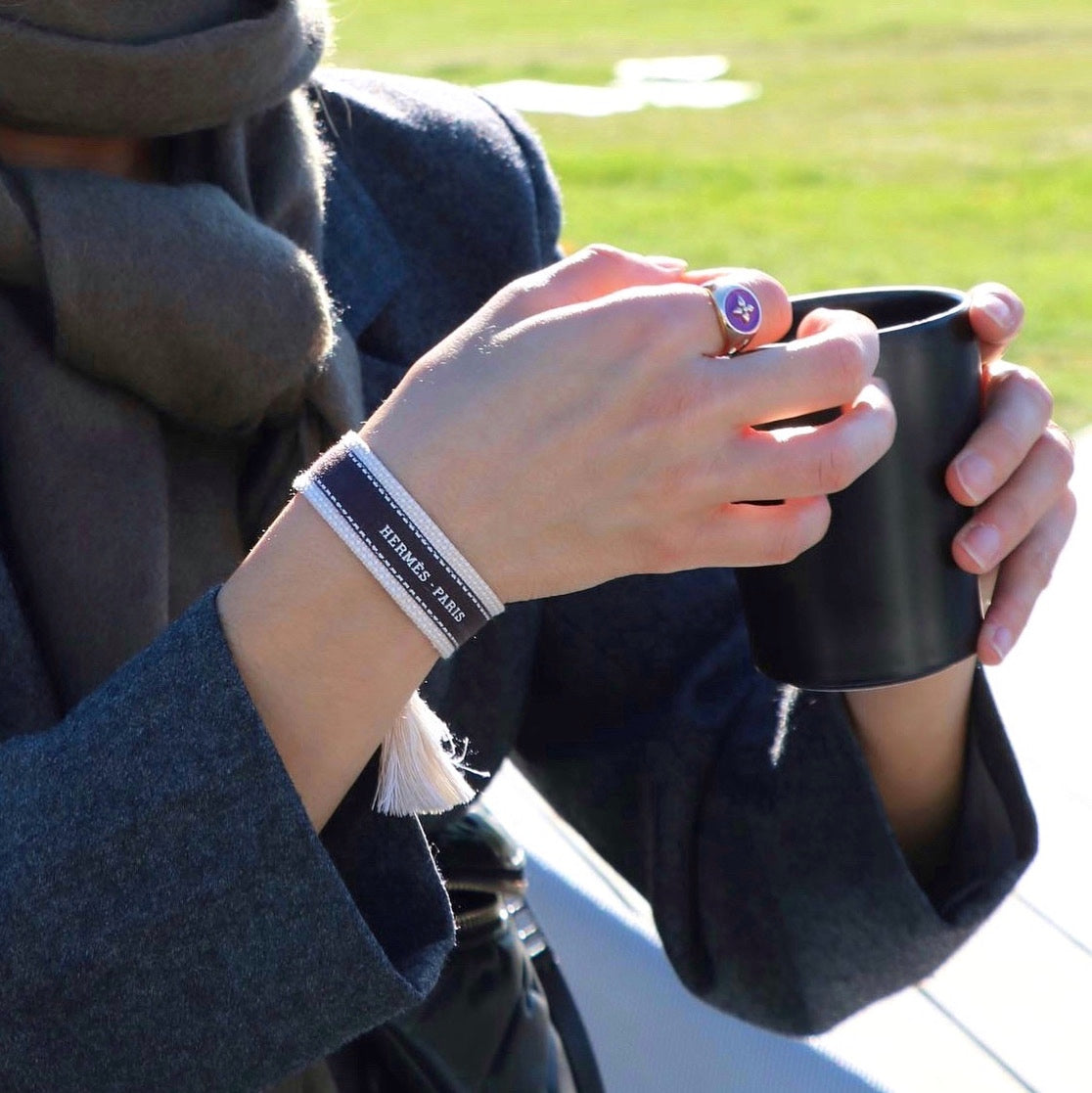BRACELET TISSÉ UPCYCLÉ | HERMÈS PARIS