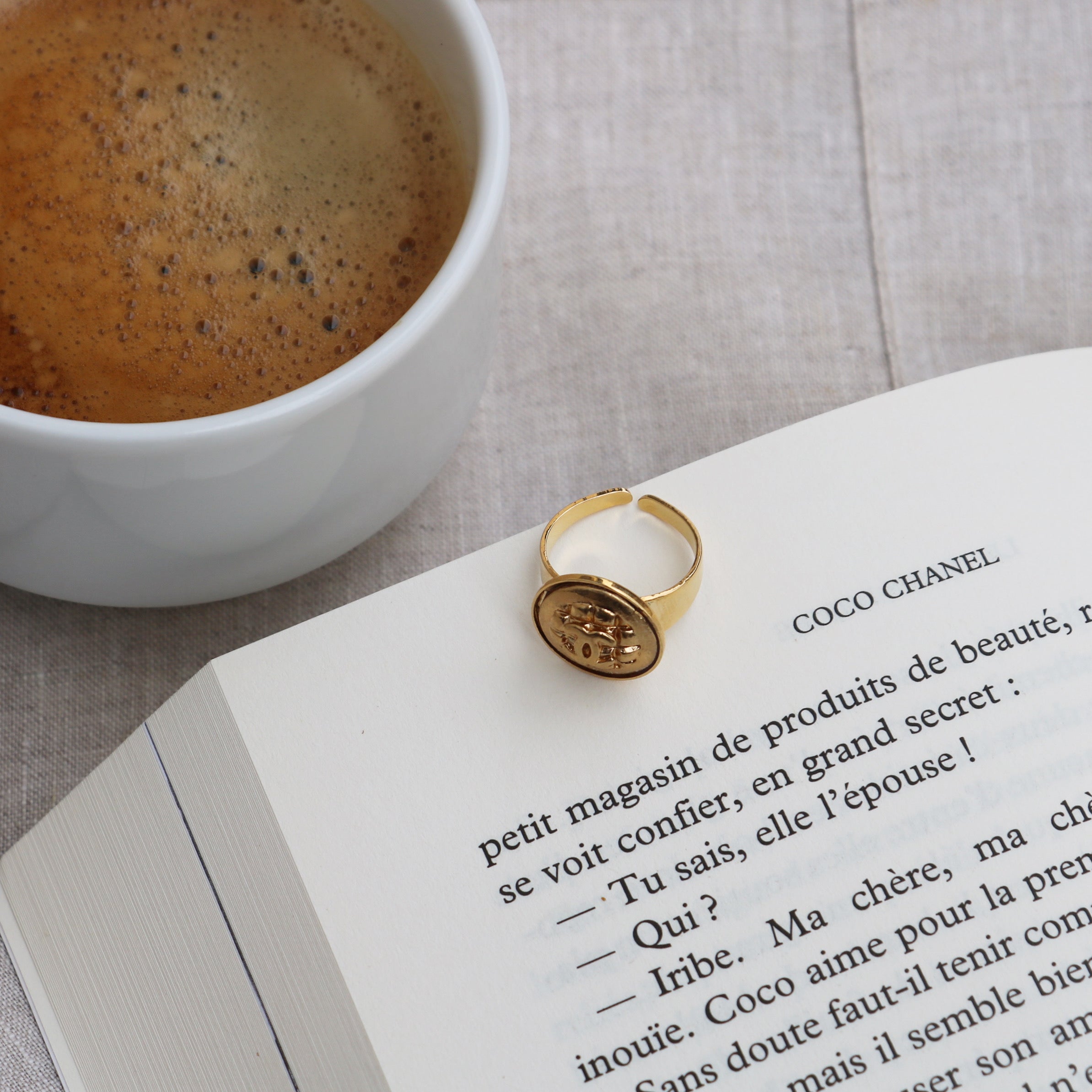 BAGUE UPCYCLÉE CHANEL