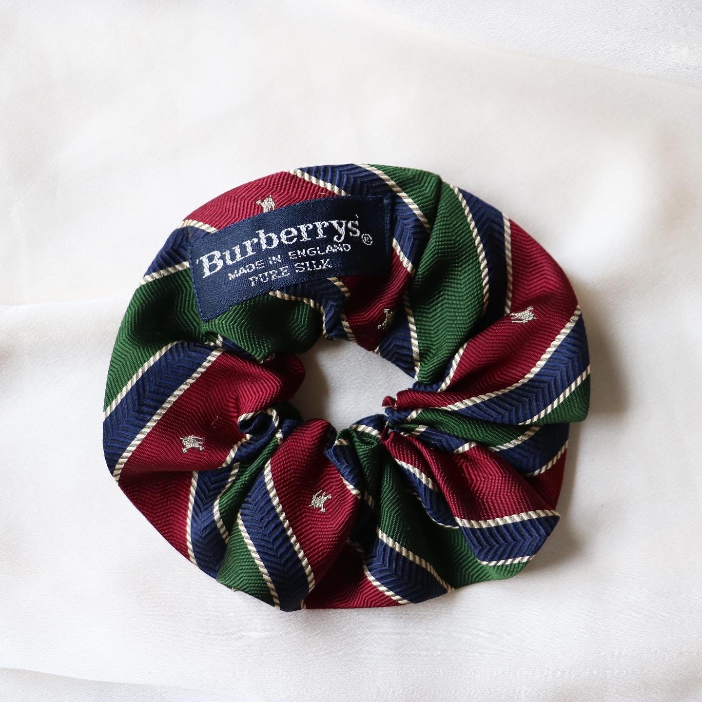 CHOUCHOU UPCYCLÉ BURBERRY | 100% SOIE