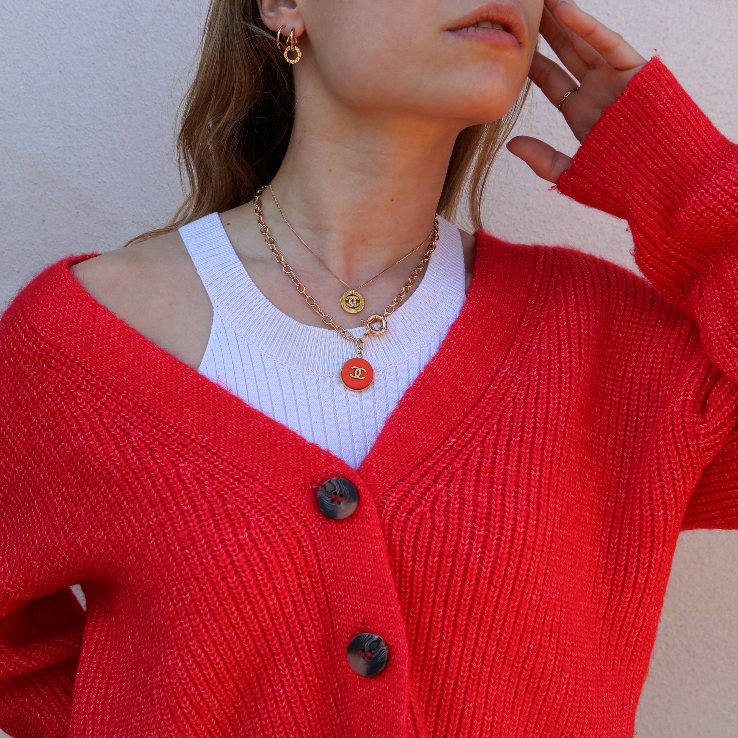 COLLIER RAS COU UPCYCLÉ CHANEL