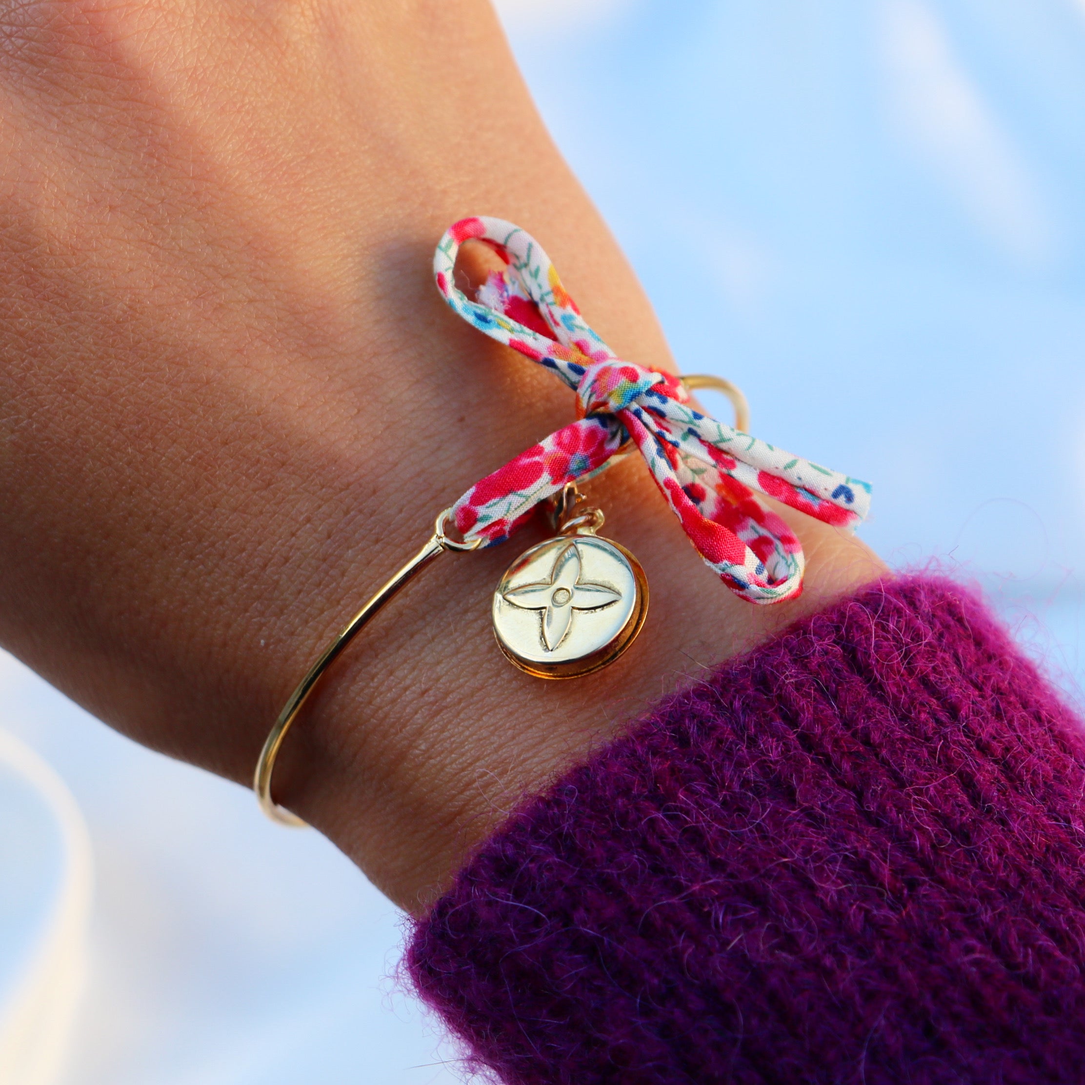 BRACELET JONC UPCYCLÉ LOUIS VUITTON