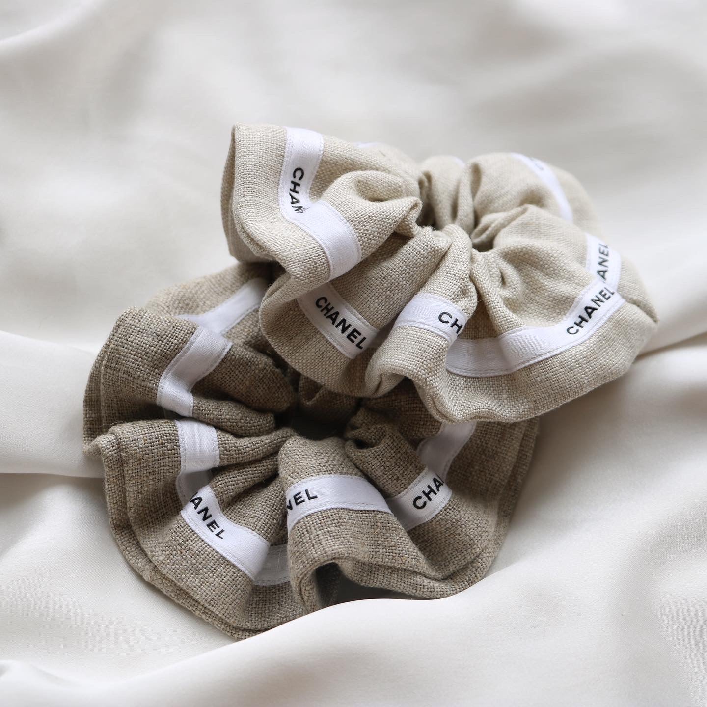 CHOUCHOU UPCYCLÉ | BEIGE SABLE 100% LIN