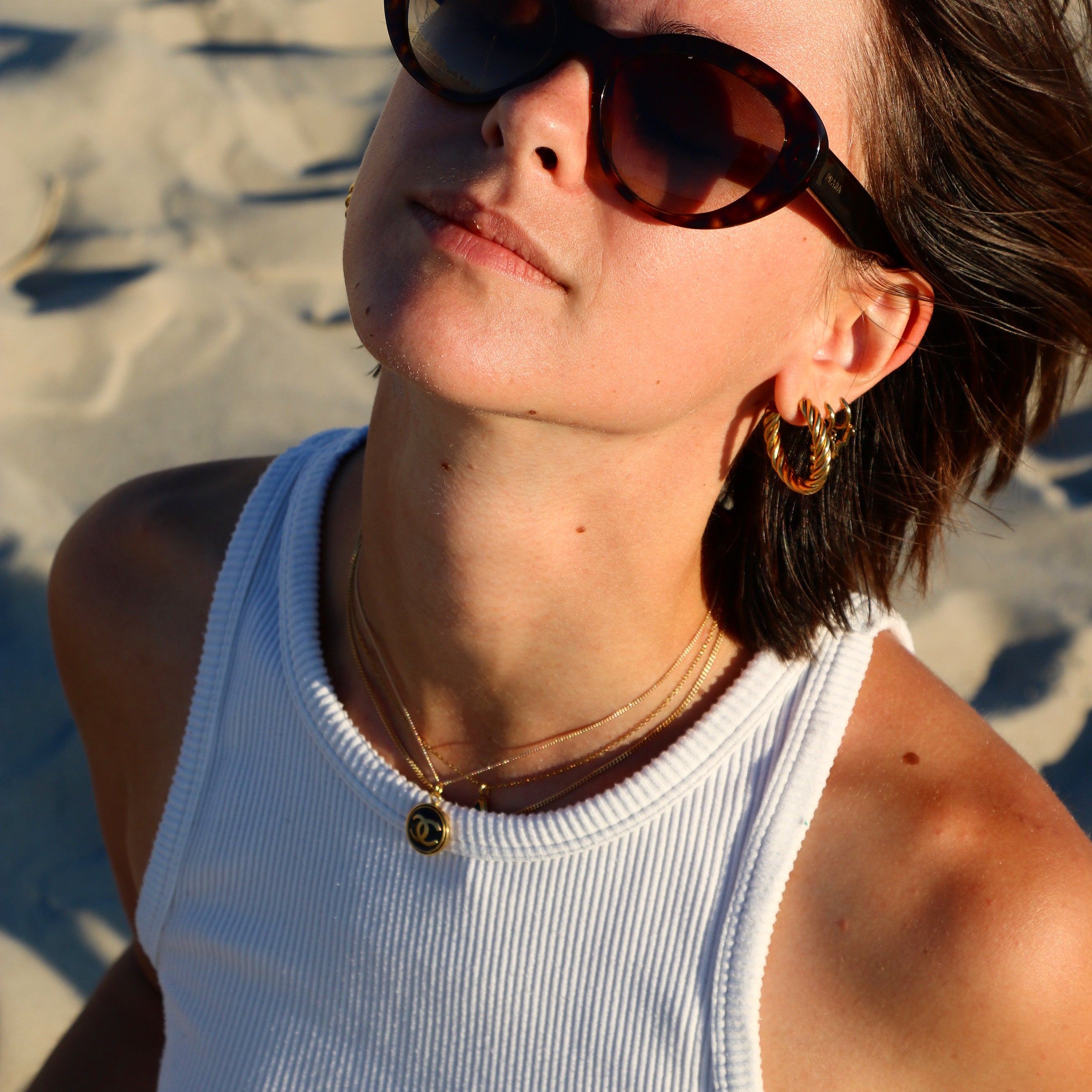 COLLIER UPCYCLÉ CHANEL | MINI NOIR & DORÉ