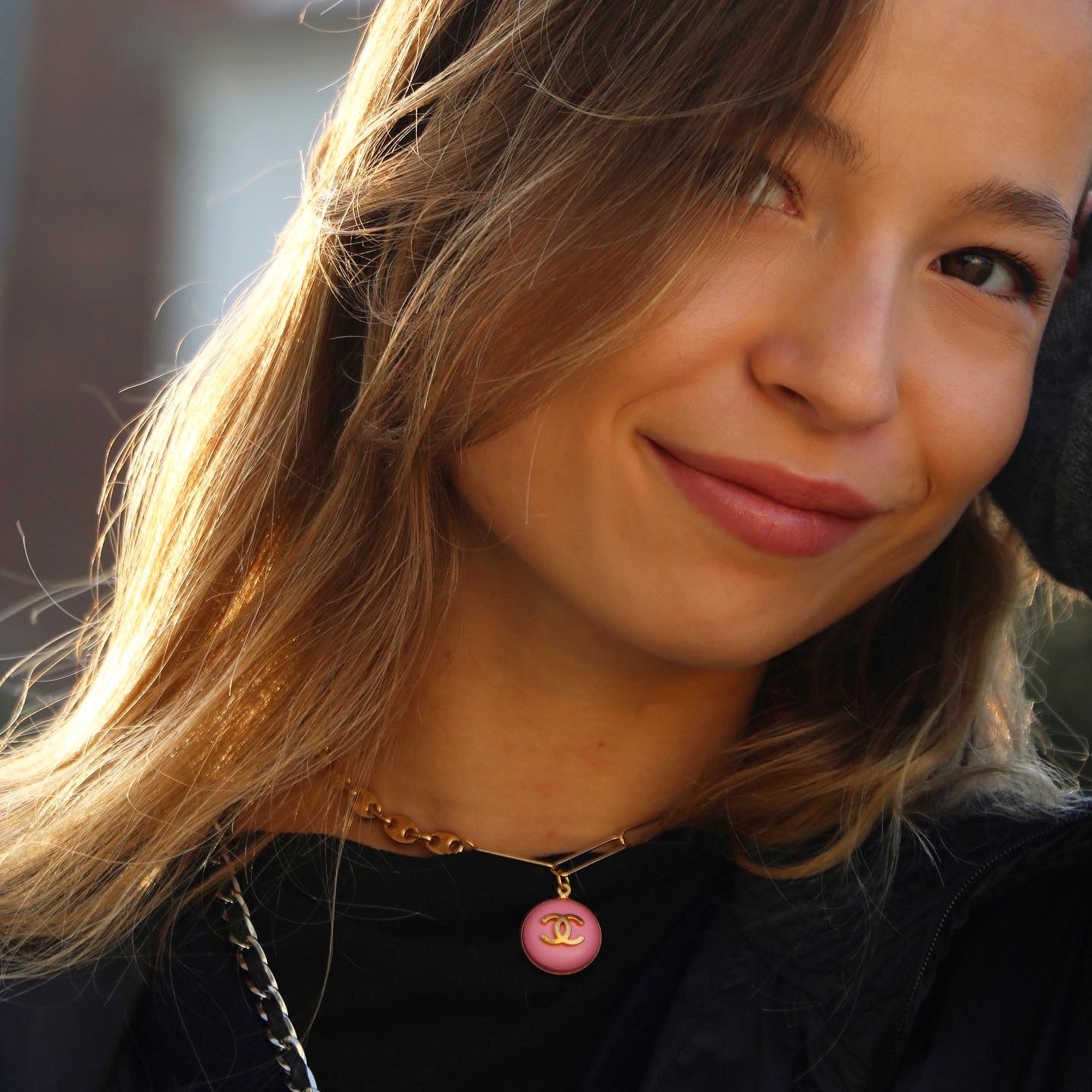 COLLIER UPCYCLÉ CHANEL | ROSE FLASHY