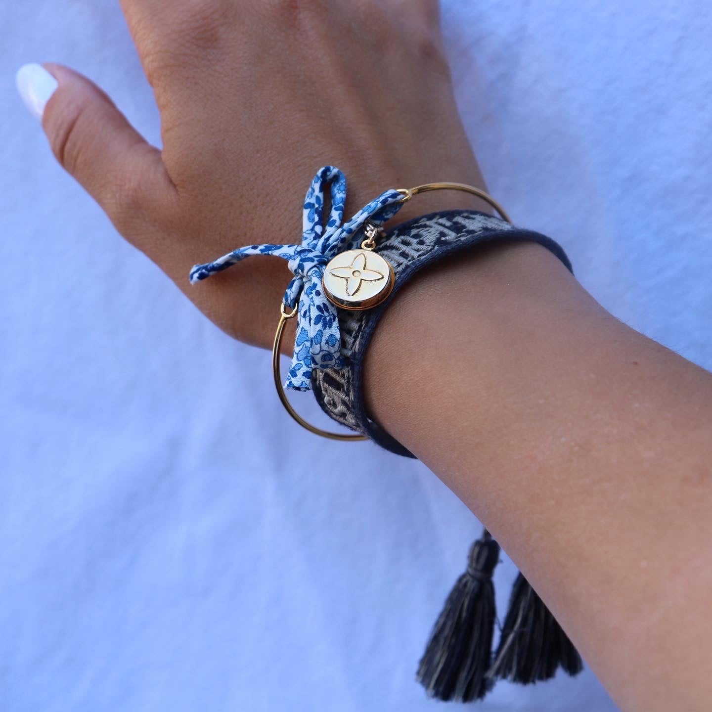 BRACELET JONC UPCYCLÉ LOUIS VUITTON