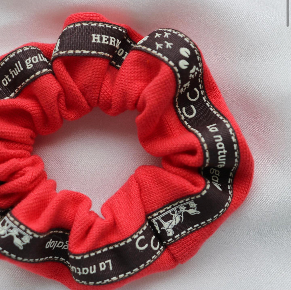 CHOUCHOU UPCYCLÉ HERMÈS | LA NATURE AU GALOP