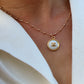 COLLIER UPCYCLÉ CHANEL | BLANC À RAYURES