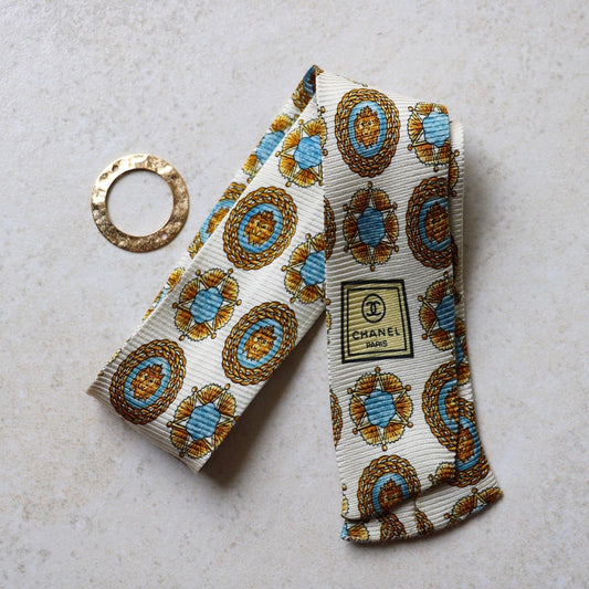 BRACELET FOULARD UPCYCLÉ CHANEL | 100% SOIE