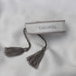 BRACELET TISSÉ UPCYCLÉ CHANEL | GRIS ARGENTÉ