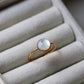 BAGUE UPCYCLÉE CHANEL PLAQUÉ OR | NACRE