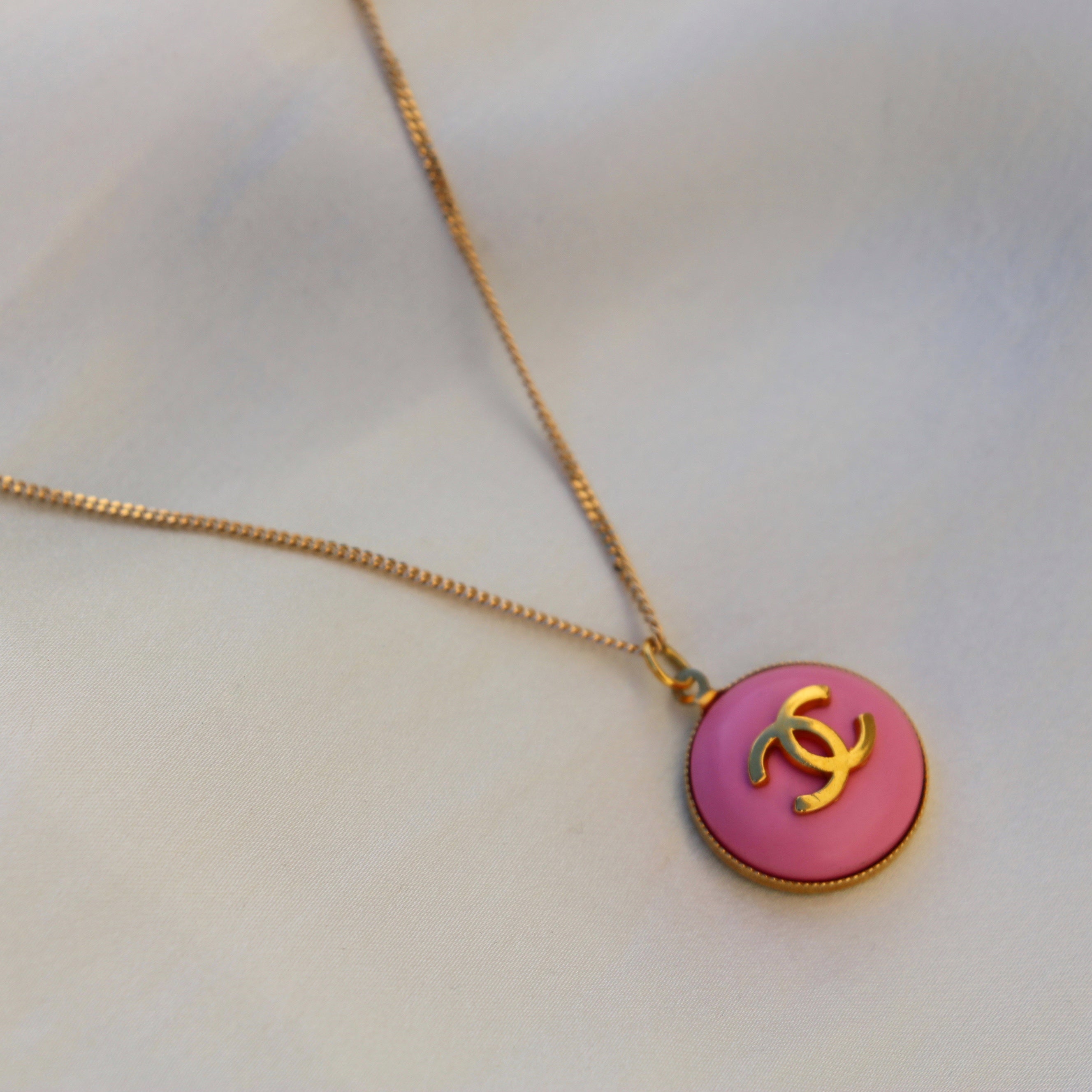 COLLIER UPCYCLÉ CHANEL | ROSE FLASHY