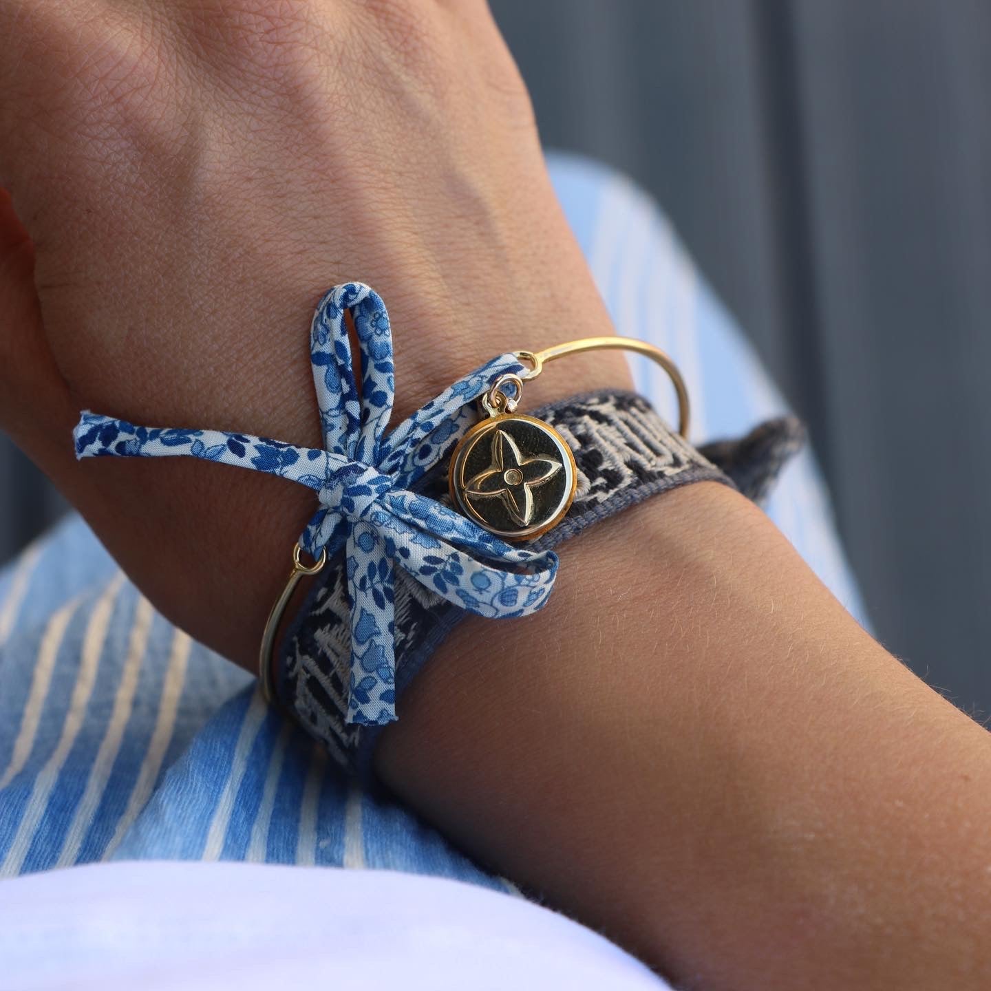 BRACELET JONC UPCYCLÉ LOUIS VUITTON