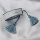 BRACELET TISSÉ UPCYCLÉ CHANEL | GRIS ARGENTÉ